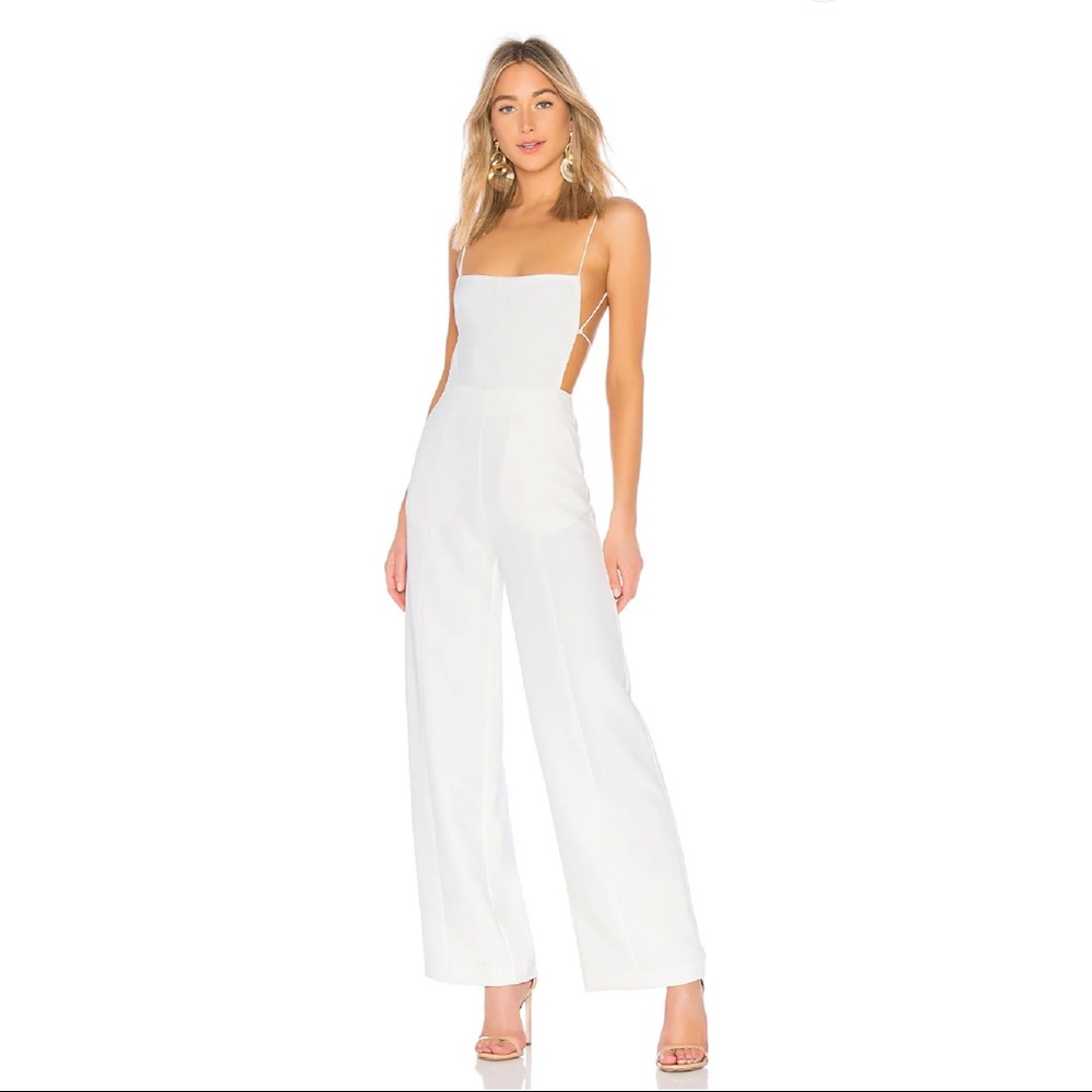 Revolve NBD Prosecco Jumpsuit in White